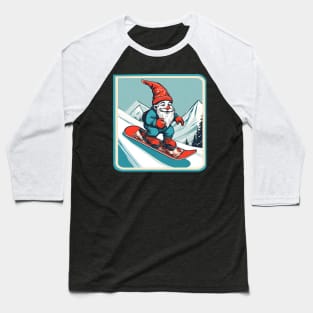 Gnome snowboarding Baseball T-Shirt